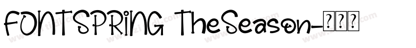 FONTSPRING TheSeason字体转换